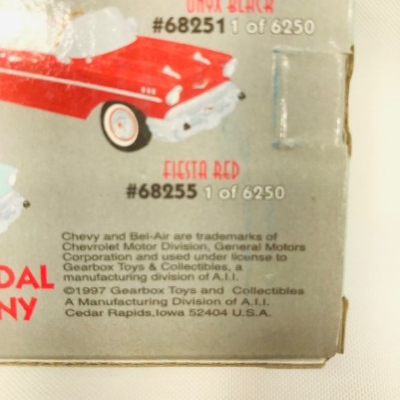 Gearbox 1997 Vintage 1957 Chevy Bel Air Convertible Serial #05365 Pedal Car New - Picture 7 of 10